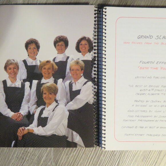 Grand Slam More Recipes From The Best of Bridge 1988 Spiral Bound (K461) - Picture 4 of 11